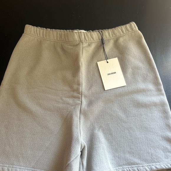 Joah Brown Fitted Sweat Shorts Washed Gray French Terry USA XS/S NEW - Picture 11 of 12